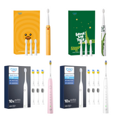 Pachet Promo Periute de dinti electrice family (Portocaliu & Verde + Roz & Alb)